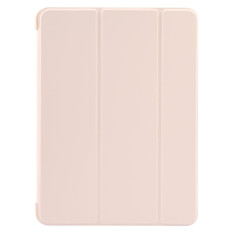 For iPad 10.9 2022 / Air 5 / Air 4 GEBEI 3-folding Holder Shockproof Flip Leather Tablet Case(Pink) - free shipping - PMc TechLife - Order now!