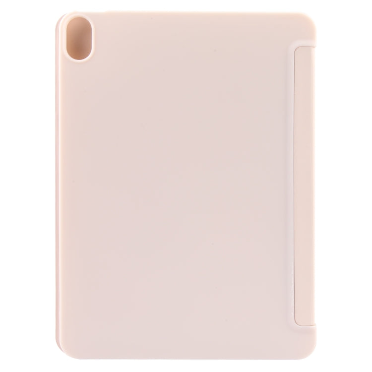 For iPad 10.9 2022 / Air 5 / Air 4 GEBEI 3-folding Holder Shockproof Flip Leather Tablet Case(Pink) - free shipping - PMc TechLife - Order now!