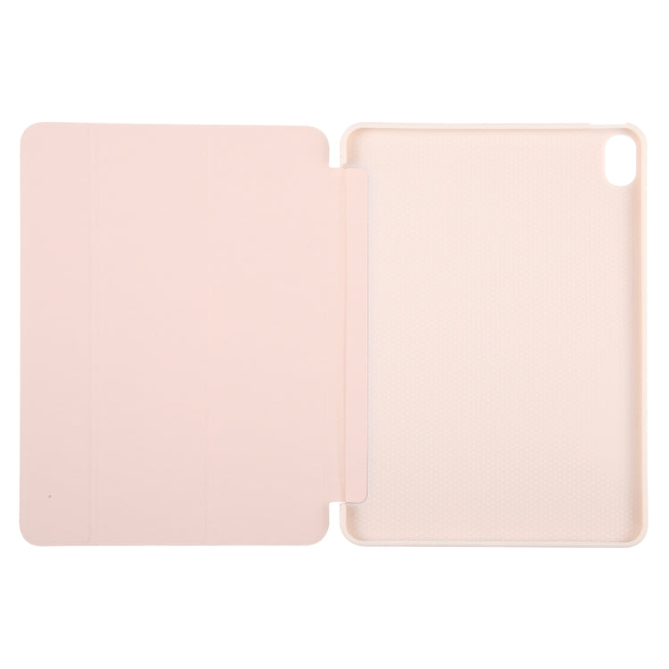 For iPad 10.9 2022 / Air 5 / Air 4 GEBEI 3-folding Holder Shockproof Flip Leather Tablet Case(Pink) - free shipping - PMc TechLife - Order now!
