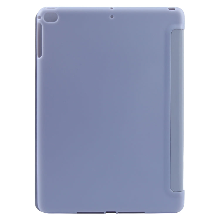 For iPad 9.7 2018 & 2017 / Air / Air2 GEBEI 3-folding Holder Shockproof Flip Leather Tablet Case(Light Purple) - free shipping - PMc TechLife - Order now!