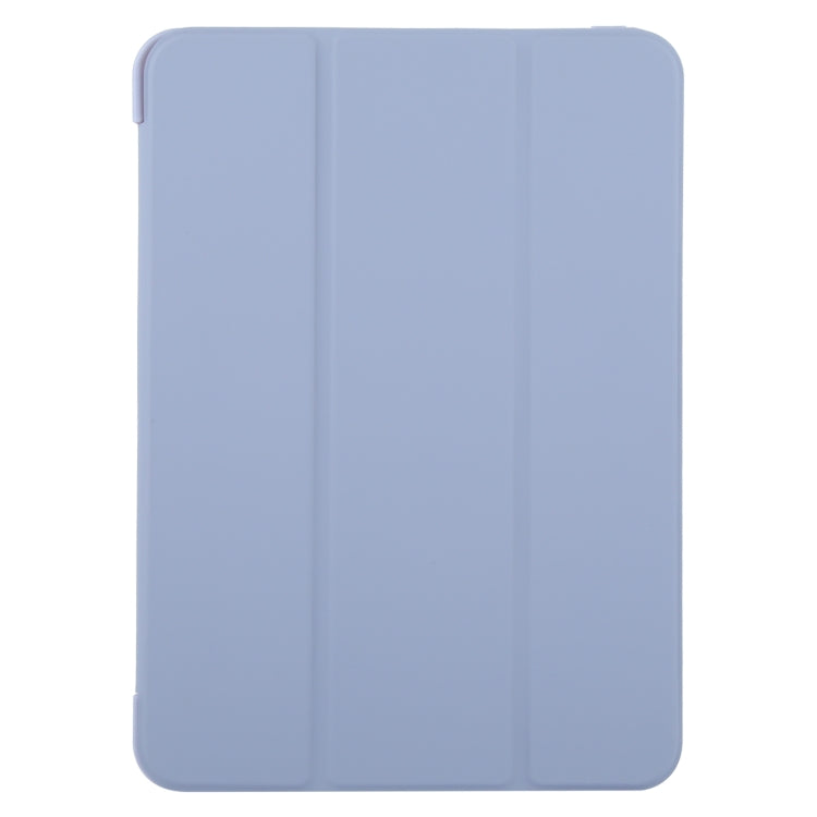 For iPad Air 13 2025 / 2024 GEBEI 3-folding Holder Shockproof Flip Leather Tablet Case(Light Purple) - iPad Air 13 2025 / 2024 Cases by GEBEI | Online Shopping South Africa | PMC TechLife | Buy Now Pay Later Mobicred