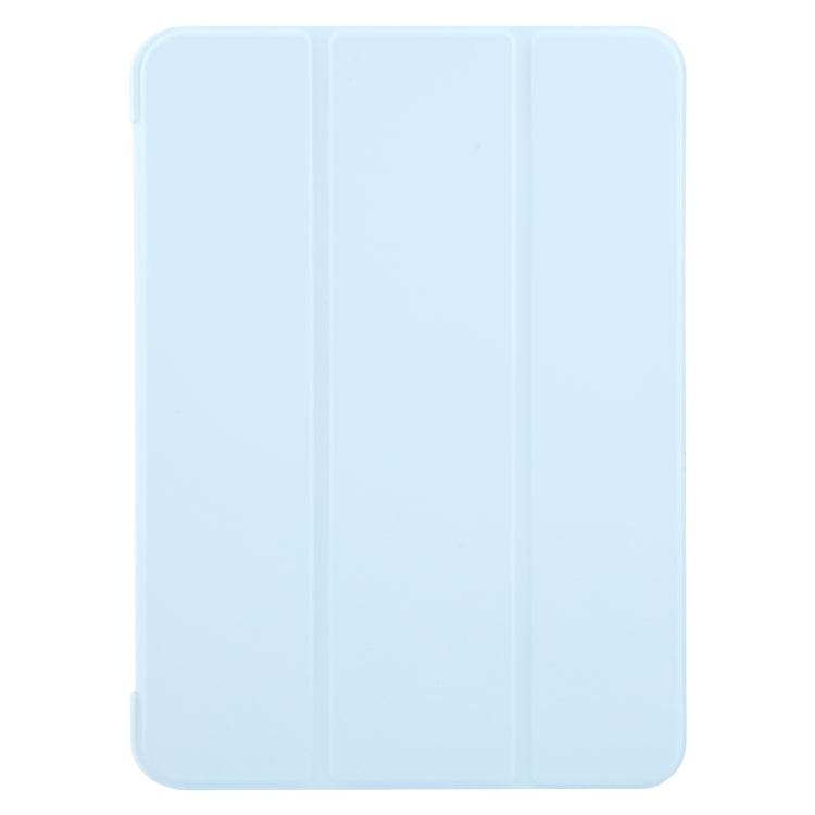 For iPad Air 13 2024 GEBEI 3-folding Holder Shockproof Flip Leather Tablet Case(Sky Blue) - iPad Air 13 2024 Cases by GEBEI | Online Shopping South Africa | PMC TechLife | Buy Now Pay Later Mobicred