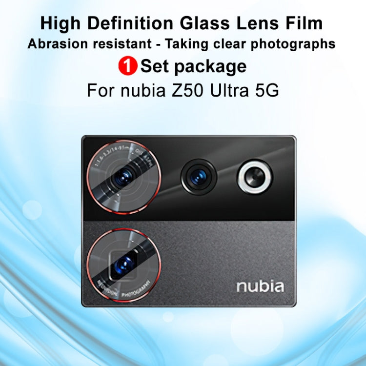For ZTE nubia Z50 Ultra 5G IMAK Rear Camera Glass Lens Film, 1 Set Package - Other by imak | Online Shopping South Africa | PMC TechLife | Buy Now Pay Later Mobicred