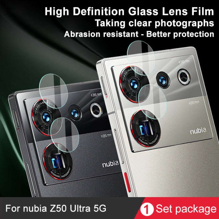 For ZTE nubia Z50 Ultra 5G IMAK Rear Camera Glass Lens Film, 1 Set Package - Other by imak | Online Shopping South Africa | PMC TechLife | Buy Now Pay Later Mobicred