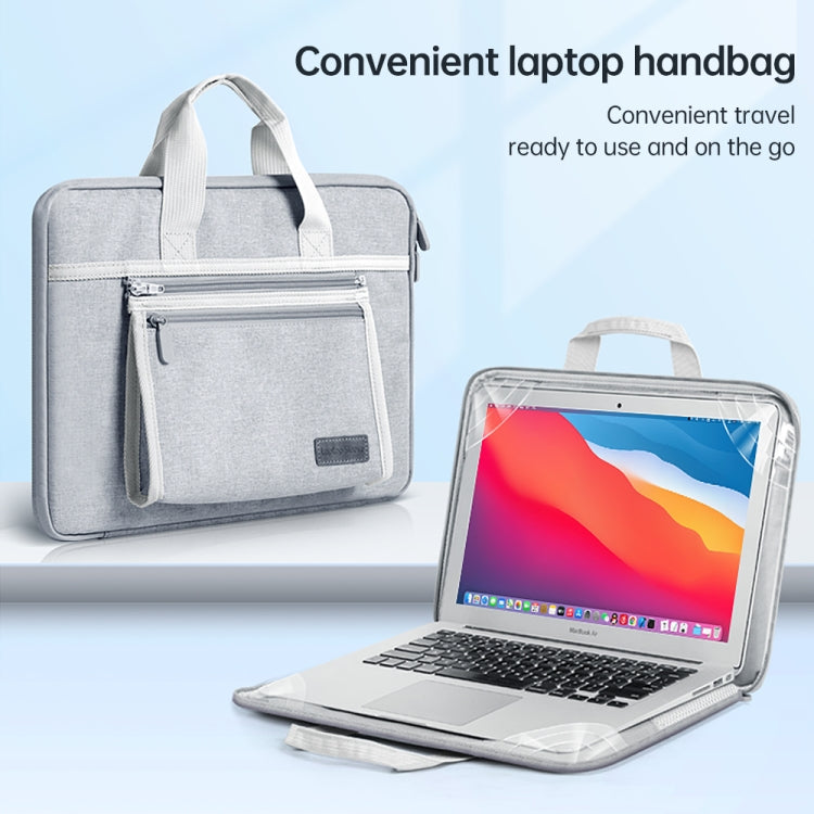 15-16 inch Oxford Fabric Portable Laptop Handbag(Grey) - free shipping - PMC Jewellery - Order now!