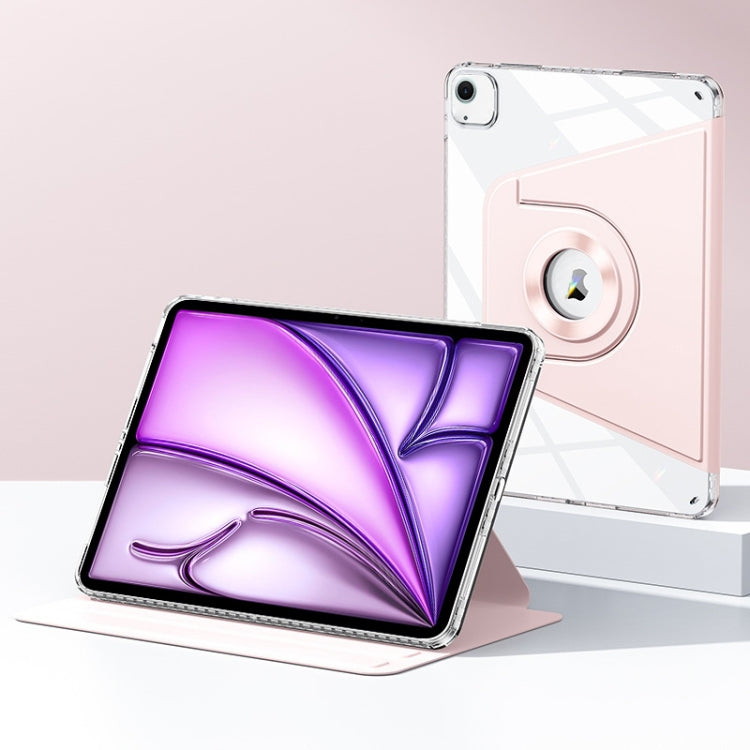 For iPad Air 13 2024 Magnetic Split Leather Smart Tablet Case(Pink) - iPad Air 13 2024 Cases by PMC TechLife | Online Shopping South Africa | PMC TechLife | Buy Now Pay Later Mobicred