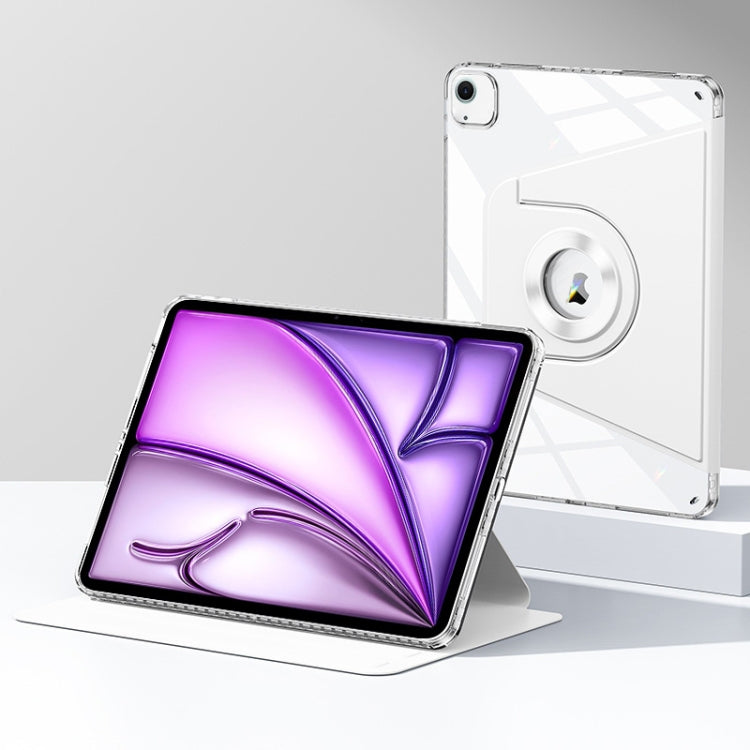 For iPad Air 11 2024 Magnetic Split Leather Smart Tablet Case(White) - iPad Air 11 2024 Cases by PMC TechLife | Online Shopping South Africa | PMC TechLife | Buy Now Pay Later Mobicred