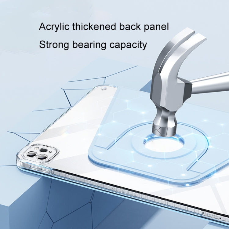 For iPad Air 11 2024 Magnetic Split Leather Smart Tablet Case(White) - iPad Air 11 2024 Cases by PMC TechLife | Online Shopping South Africa | PMC TechLife | Buy Now Pay Later Mobicred