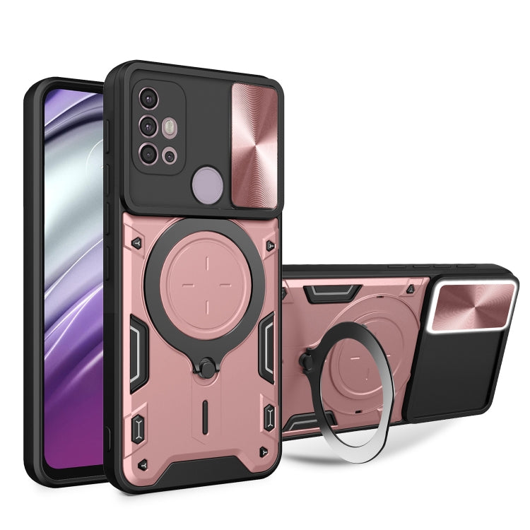 For Motorola Moto G30 / G20 / G10 CD Texture Sliding Camshield Magnetic Holder Phone Case(Pink) - free shipping - PMC TechLife - Order now!
