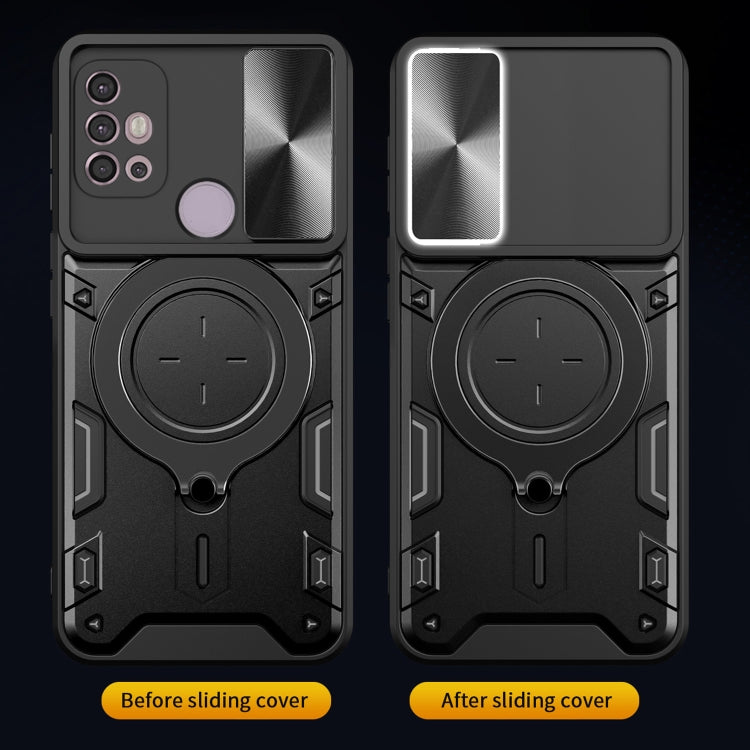 For Motorola Moto G30 / G20 / G10 CD Texture Sliding Camshield Magnetic Holder Phone Case(Black) - free shipping - PMC TechLife - Order now!