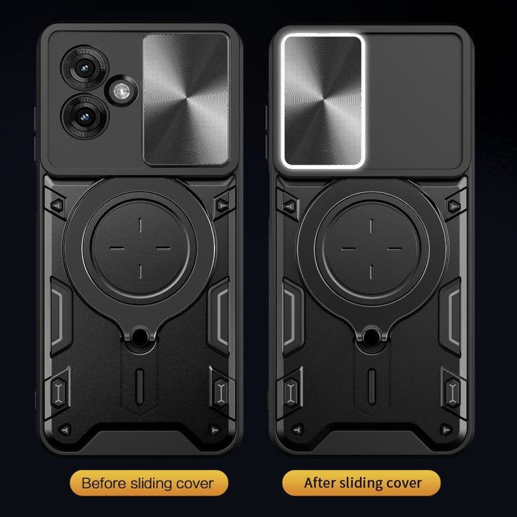 For Motorola Moto G55 CD Texture Sliding Camshield Magnetic Holder Phone Case(Pink) - free shipping - PMC TechLife - Order now!