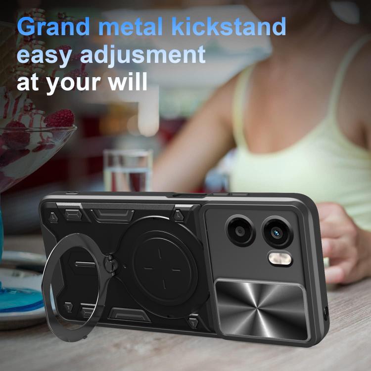 For Motorola Moto G05 CD Texture Sliding Camshield Magnetic Holder Phone Case(Pink) - free shipping - PMC TechLife - Order now!