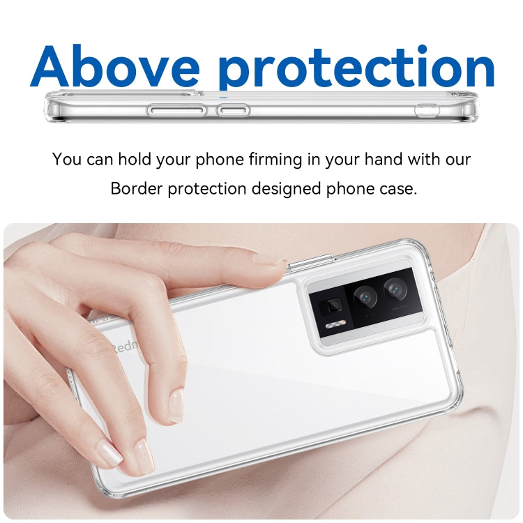 For Xiaomi Poco F5 Pro Colorful Series Acrylic Hybrid TPU Phone Case(Transparent) - Xiaomi Cases by PMC TechLife | Online Shopping South Africa | PMC TechLife | Buy Now Pay Later Mobicred