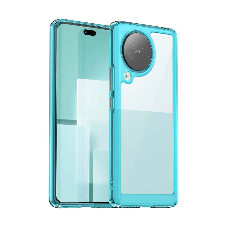 For Xiaomi Civi 3 Colorful Series Acrylic Hybrid TPU Phone Case(Transparent Blue) - free shipping - PMC TechLife - Order now!