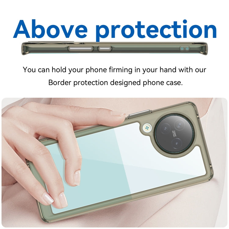 For Xiaomi Civi 3 Colorful Series Acrylic Hybrid TPU Phone Case(Transparent Grey) - Xiaomi Cases by PMC TechLife | Online Shopping South Africa | PMC TechLife | Buy Now Pay Later Mobicred