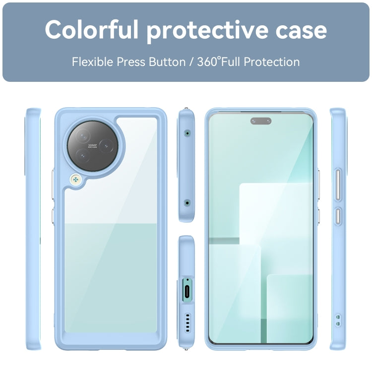 For Xiaomi Civi 3 Colorful Series Acrylic Hybrid TPU Phone Case(Blue) - free shipping - PMC TechLife - Order now!