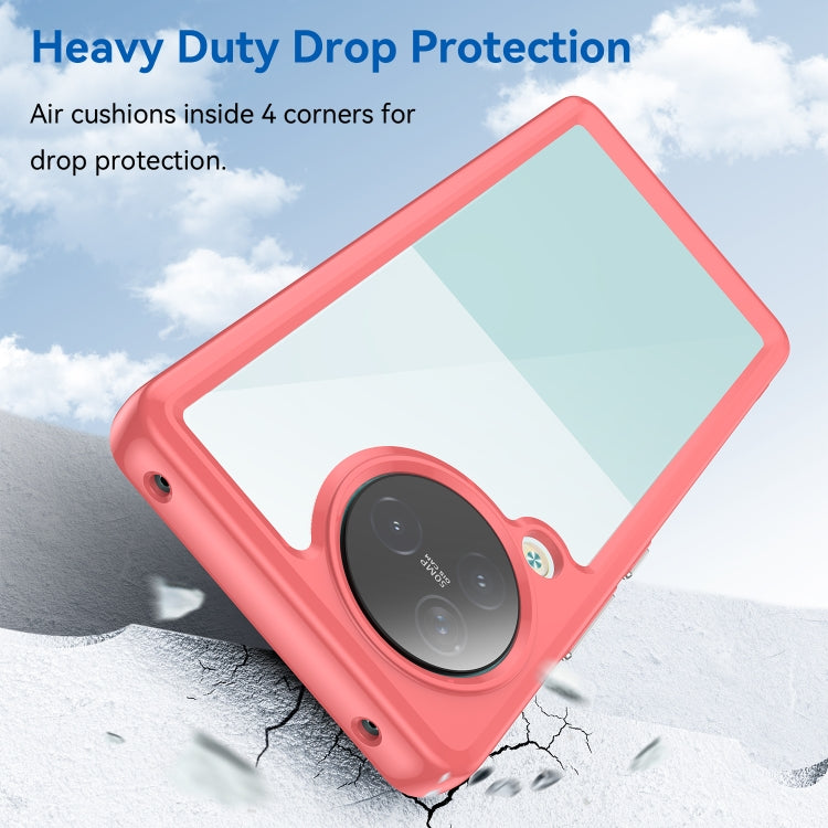 For Xiaomi Civi 3 Colorful Series Acrylic Hybrid TPU Phone Case(Red) - Xiaomi Cases by PMC TechLife | Online Shopping South Africa | PMC TechLife | Buy Now Pay Later Mobicred