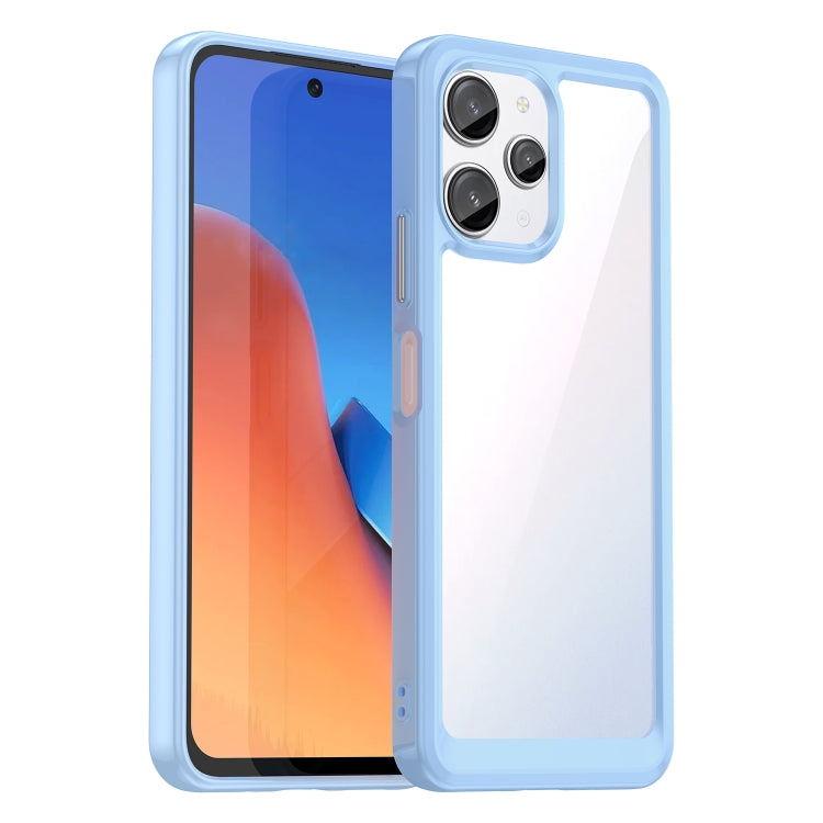 For Xiaomi Redmi 12R Colorful Series Acrylic Hybrid TPU Phone Case(Blue) - Xiaomi Cases by PMC TechLife | Online Shopping South Africa | PMC TechLife | Buy Now Pay Later Mobicred