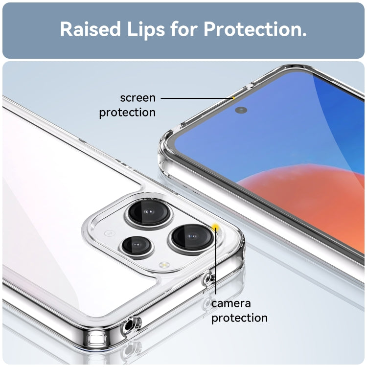 For Xiaomi Poco M6 Pro 5G Colorful Series Acrylic Hybrid TPU Phone Case(Transparent) - Xiaomi Cases by PMC TechLife | Online Shopping South Africa | PMC TechLife | Buy Now Pay Later Mobicred