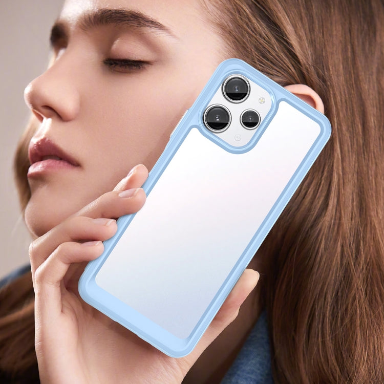 For Xiaomi Poco M6 Pro 5G Colorful Series Acrylic Hybrid TPU Phone Case(Blue) - Xiaomi Cases by PMC TechLife | Online Shopping South Africa | PMC TechLife | Buy Now Pay Later Mobicred