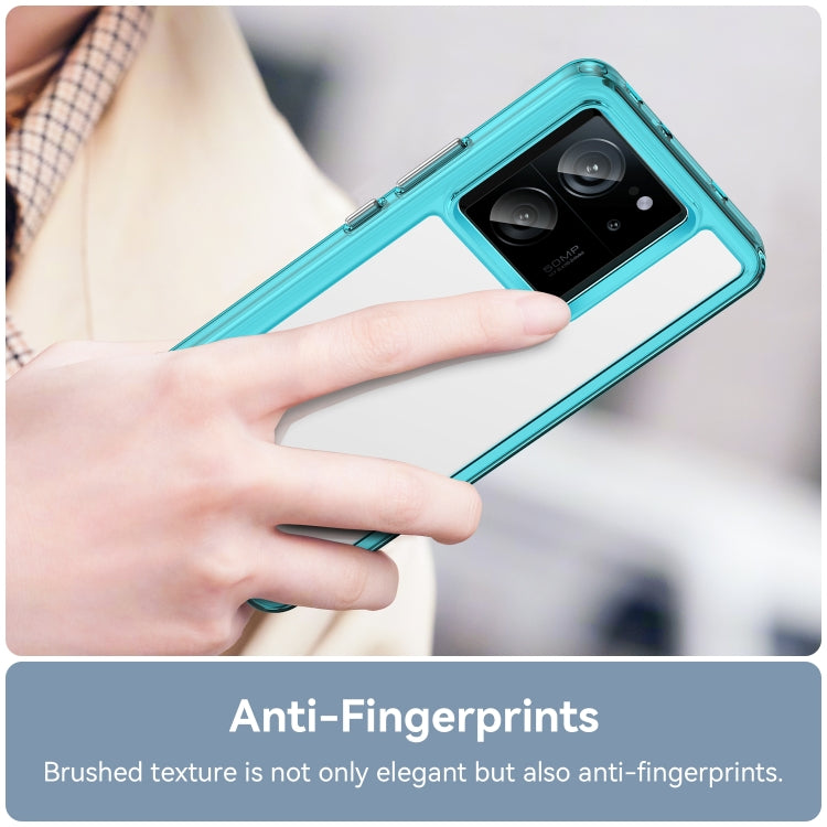 For Xiaomi Redmi K60 Ultra Colorful Series Acrylic Hybrid TPU Phone Case(Transparent Blue) - Redmi K60 Ultra Cases by PMC TechLife | Online Shopping South Africa | PMC TechLife | Buy Now Pay Later Mobicred