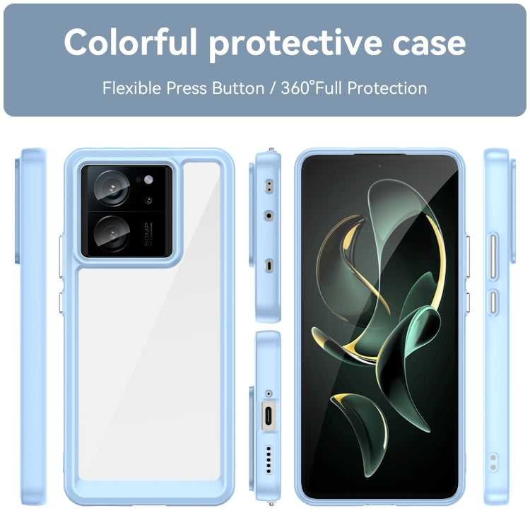 For Xiaomi Redmi K60 Ultra Colorful Series Acrylic Hybrid TPU Phone Case(Blue) - free shipping - PMC TechLife - Order now!