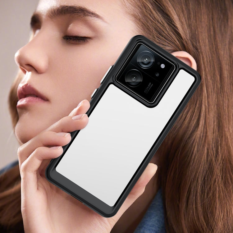 For Xiaomi Redmi K60 Ultra Colorful Series Acrylic Hybrid TPU Phone Case(Black) - free shipping - PMC TechLife - Order now!