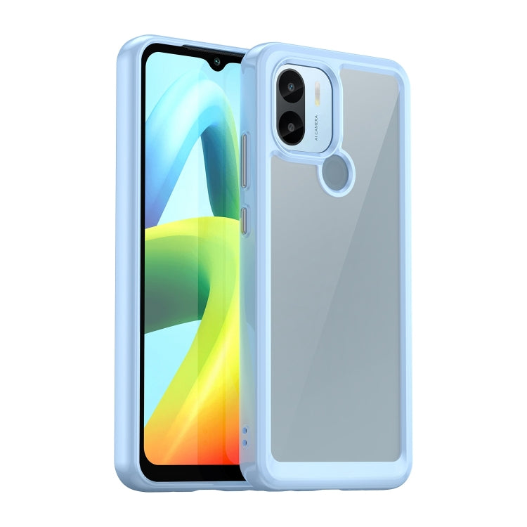 For Xiaomi Poco C50 Colorful Series Acrylic Hybrid TPU Phone Case(Blue) - Xiaomi Cases by PMC TechLife | Online Shopping South Africa | PMC TechLife | Buy Now Pay Later Mobicred