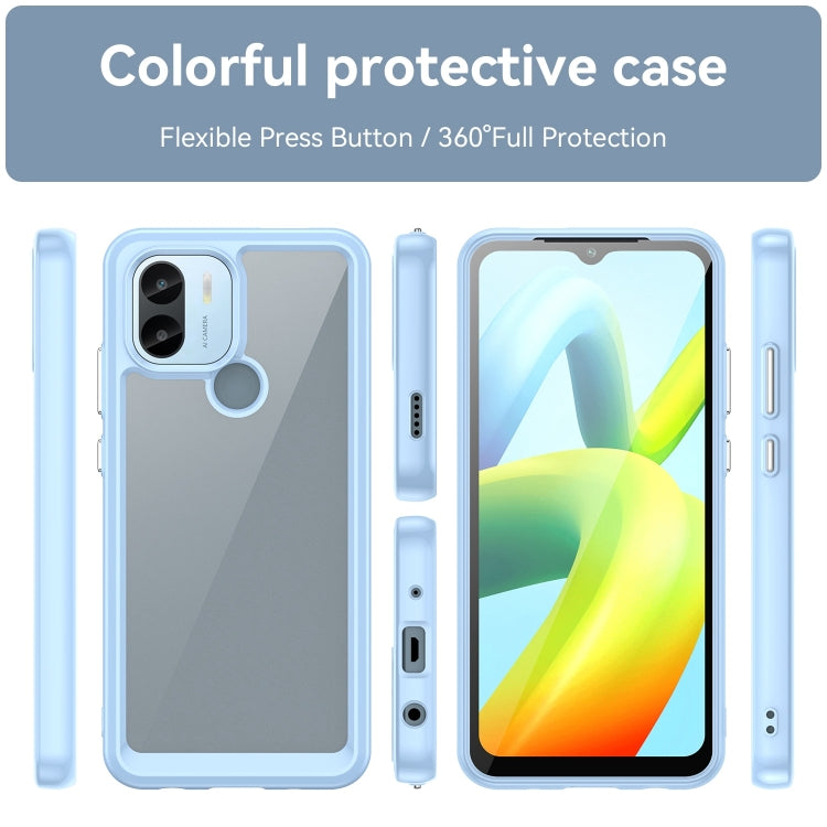 For Xiaomi Poco C50 Colorful Series Acrylic Hybrid TPU Phone Case(Blue) - Xiaomi Cases by PMC TechLife | Online Shopping South Africa | PMC TechLife | Buy Now Pay Later Mobicred