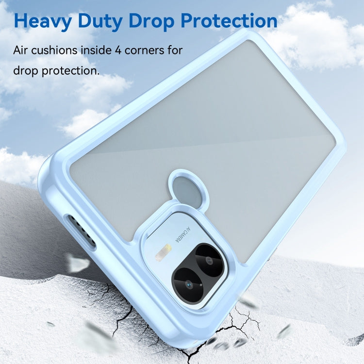 For Xiaomi Poco C50 Colorful Series Acrylic Hybrid TPU Phone Case(Blue) - Xiaomi Cases by PMC TechLife | Online Shopping South Africa | PMC TechLife | Buy Now Pay Later Mobicred