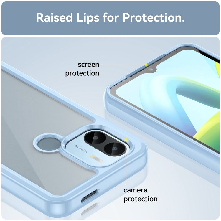 For Xiaomi Poco C50 Colorful Series Acrylic Hybrid TPU Phone Case(Blue) - Xiaomi Cases by PMC TechLife | Online Shopping South Africa | PMC TechLife | Buy Now Pay Later Mobicred