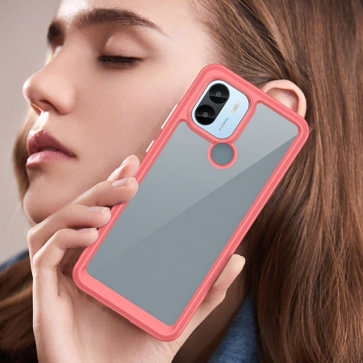 For Xiaomi Poco C50 Colorful Series Acrylic Hybrid TPU Phone Case(Red) - Xiaomi Cases by PMC TechLife | Online Shopping South Africa | PMC TechLife | Buy Now Pay Later Mobicred