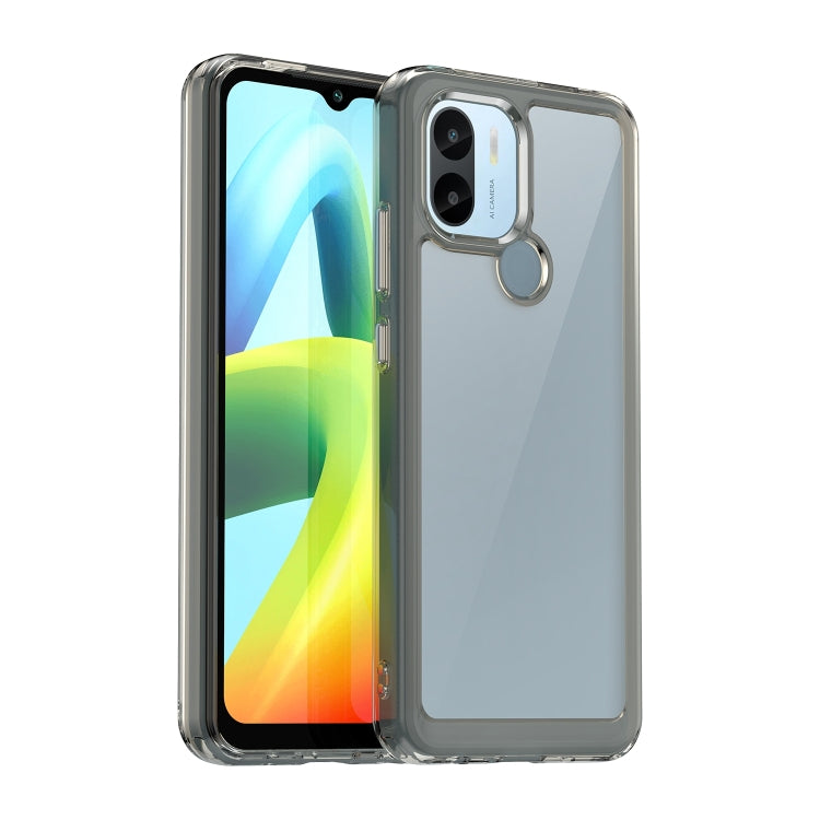 For Xiaomi Poco C51 Colorful Series Acrylic Hybrid TPU Phone Case(Transparent Grey) - Xiaomi Cases by PMC TechLife | Online Shopping South Africa | PMC TechLife | Buy Now Pay Later Mobicred