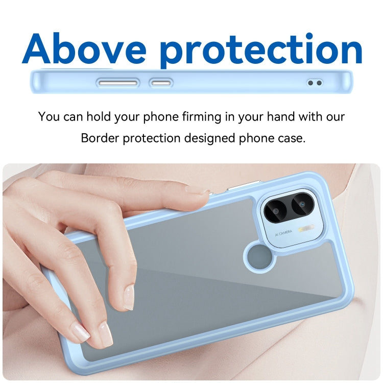 For Xiaomi Poco C51 Colorful Series Acrylic Hybrid TPU Phone Case(Blue) - Xiaomi Cases by PMC TechLife | Online Shopping South Africa | PMC TechLife | Buy Now Pay Later Mobicred