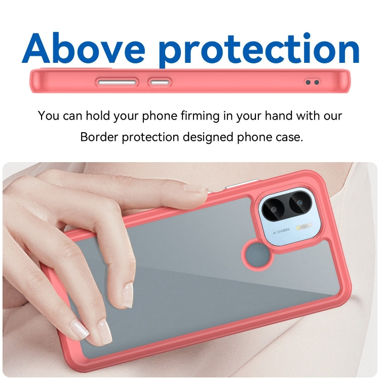 For Xiaomi Poco C51 Colorful Series Acrylic Hybrid TPU Phone Case(Red) - Xiaomi Cases by PMC TechLife | Online Shopping South Africa | PMC TechLife | Buy Now Pay Later Mobicred