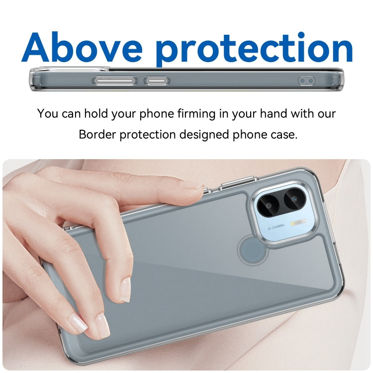 For Xiaomi Redmi A1+ Colorful Series Acrylic Hybrid TPU Phone Case(Transparent) - Xiaomi Cases by PMC TechLife | Online Shopping South Africa | PMC TechLife | Buy Now Pay Later Mobicred