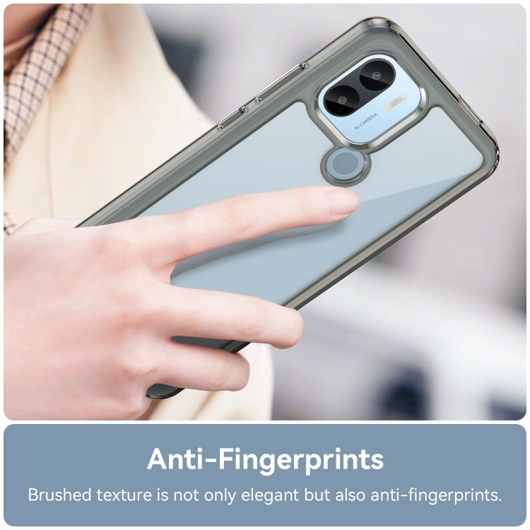 For Xiaomi Redmi A1+ Colorful Series Acrylic Hybrid TPU Phone Case(Transparent Grey) - Xiaomi Cases by PMC TechLife | Online Shopping South Africa | PMC TechLife | Buy Now Pay Later Mobicred