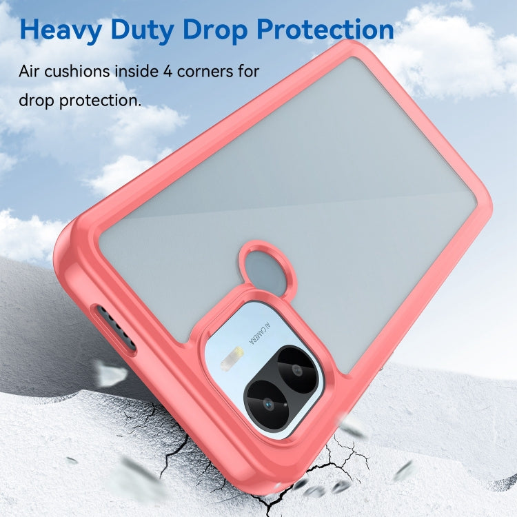 For Xiaomi Redmi A2+ Colorful Series Acrylic Hybrid TPU Phone Case(Red) - Xiaomi Cases by PMC TechLife | Online Shopping South Africa | PMC TechLife | Buy Now Pay Later Mobicred