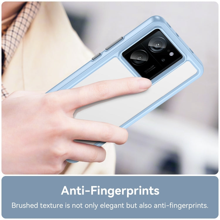 For Xiaomi 13T Colorful Series Acrylic Hybrid TPU Phone Case(Blue) - Xiaomi Cases by PMC TechLife | Online Shopping South Africa | PMC TechLife | Buy Now Pay Later Mobicred