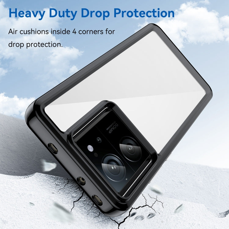 For Xiaomi 13T Colorful Series Acrylic Hybrid TPU Phone Case(Black) - Xiaomi Cases by PMC TechLife | Online Shopping South Africa | PMC TechLife | Buy Now Pay Later Mobicred