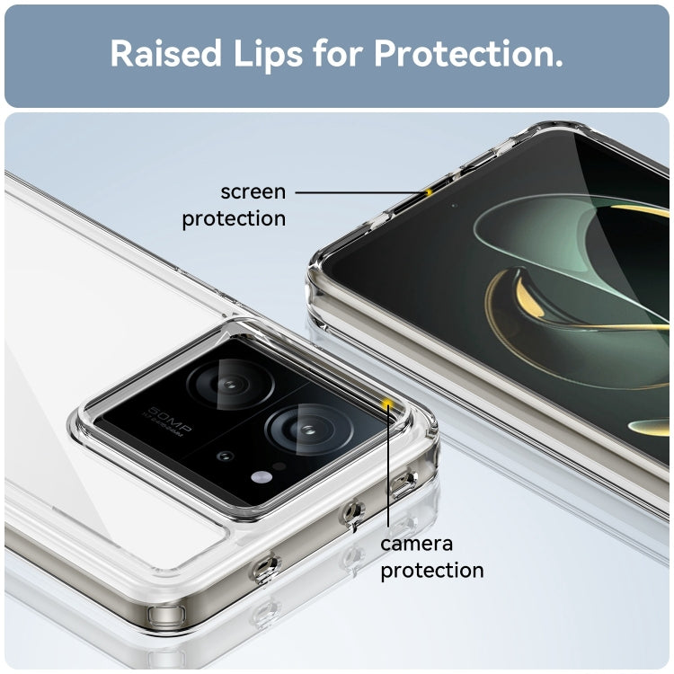 For Xiaomi 13T Pro Colorful Series Acrylic Hybrid TPU Phone Case(Transparent) - Xiaomi Cases by PMC TechLife | Online Shopping South Africa | PMC TechLife | Buy Now Pay Later Mobicred