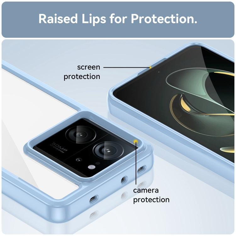 For Xiaomi 13T Pro Colorful Series Acrylic Hybrid TPU Phone Case(Blue) - Xiaomi Cases by PMC TechLife | Online Shopping South Africa | PMC TechLife | Buy Now Pay Later Mobicred