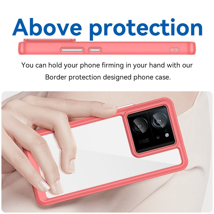 For Xiaomi 13T Pro Colorful Series Acrylic Hybrid TPU Phone Case(Red) - Xiaomi Cases by PMC TechLife | Online Shopping South Africa | PMC TechLife | Buy Now Pay Later Mobicred