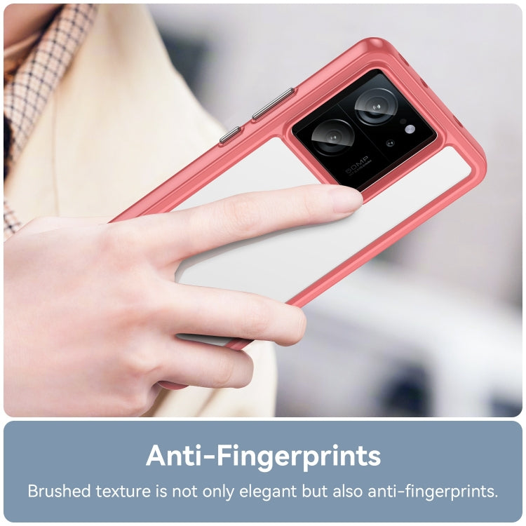 For Xiaomi 13T Pro Colorful Series Acrylic Hybrid TPU Phone Case(Red) - Xiaomi Cases by PMC TechLife | Online Shopping South Africa | PMC TechLife | Buy Now Pay Later Mobicred