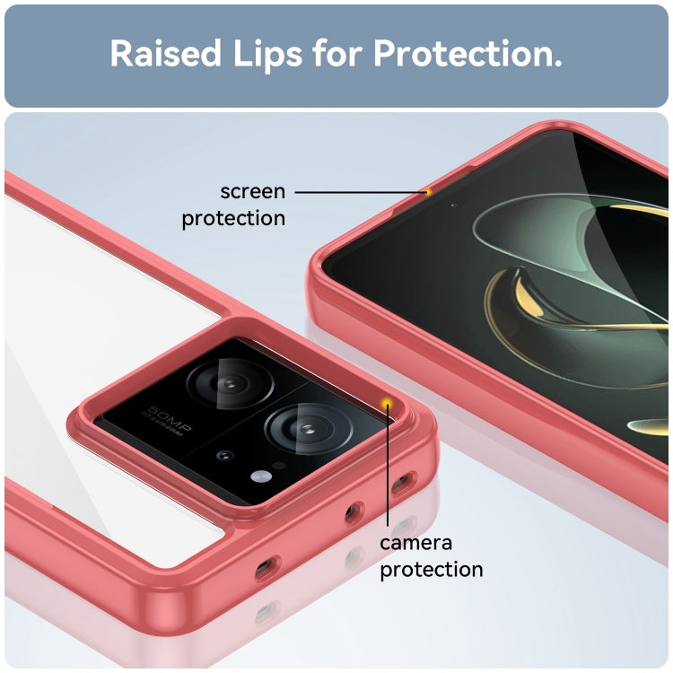 For Xiaomi 13T Pro Colorful Series Acrylic Hybrid TPU Phone Case(Red) - Xiaomi Cases by PMC TechLife | Online Shopping South Africa | PMC TechLife | Buy Now Pay Later Mobicred