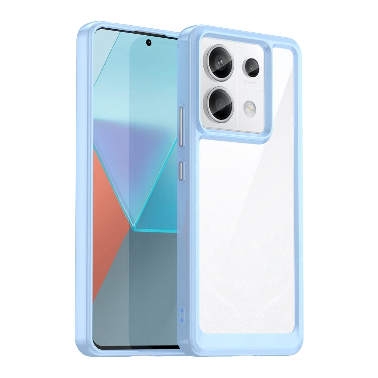 For Xiaomi Redmi Note 13 Pro 5G Colorful Series Acrylic Hybrid TPU Phone Case(Blue) - Note 13 Pro Cases by PMC TechLife | Online Shopping South Africa | PMC TechLife | Buy Now Pay Later Mobicred