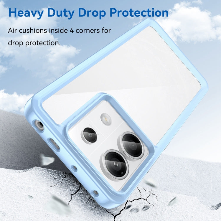 For Xiaomi Redmi Note 13 Pro 5G Colorful Series Acrylic Hybrid TPU Phone Case(Blue) - Note 13 Pro Cases by PMC TechLife | Online Shopping South Africa | PMC TechLife | Buy Now Pay Later Mobicred