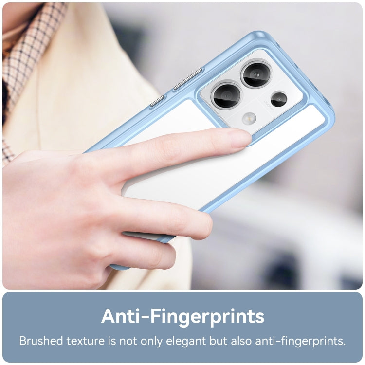 For Xiaomi Redmi Note 13 Pro 5G Colorful Series Acrylic Hybrid TPU Phone Case(Blue) - Note 13 Pro Cases by PMC TechLife | Online Shopping South Africa | PMC TechLife | Buy Now Pay Later Mobicred