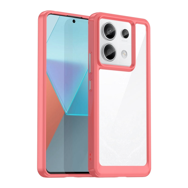 For Xiaomi Redmi Note 13 Pro 5G Colorful Series Acrylic Hybrid TPU Phone Case(Red) - free shipping - PMC TechLife - Order now!