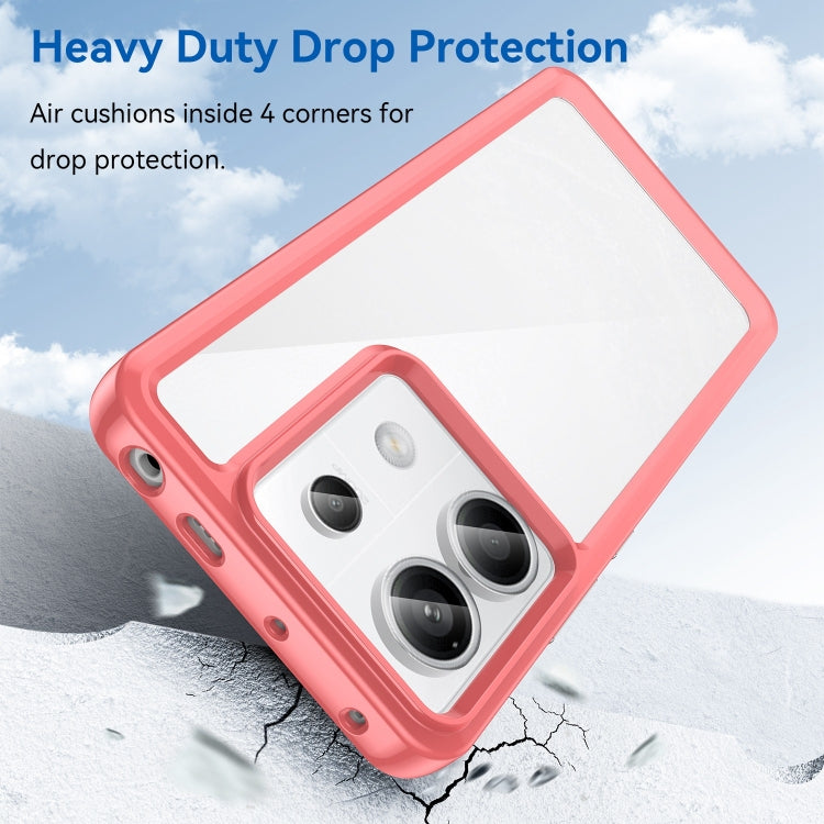 For Xiaomi Redmi Note 13 Pro 5G Colorful Series Acrylic Hybrid TPU Phone Case(Red) - free shipping - PMC TechLife - Order now!